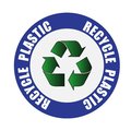 5S Supplies Recycle Plastic Sign 24in Diameter Non Slip Floor Sign FS-RECPLAS-24